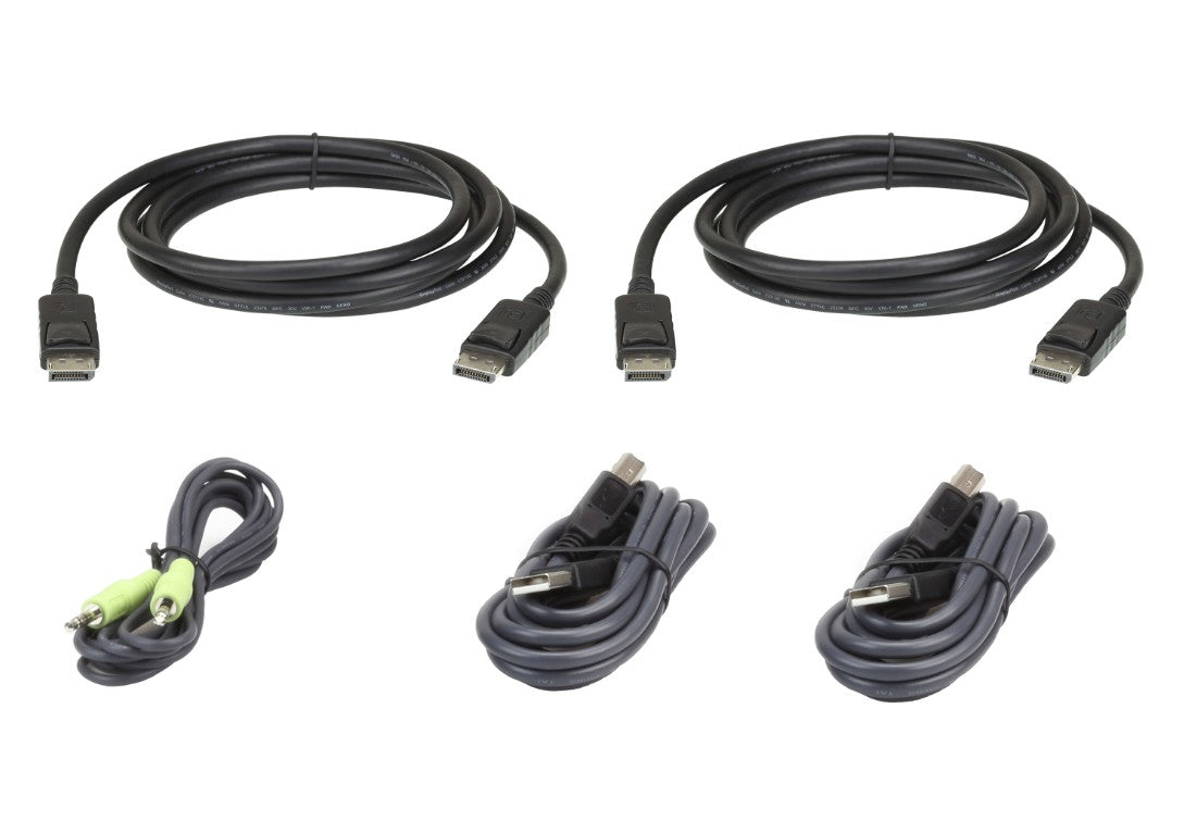 Aten 1.8m USB DisplayPort Dual Display Secure KVM Cable Kit Aten 1.8m USB DisplayPort Dual Display Secure KVM Cable Kit